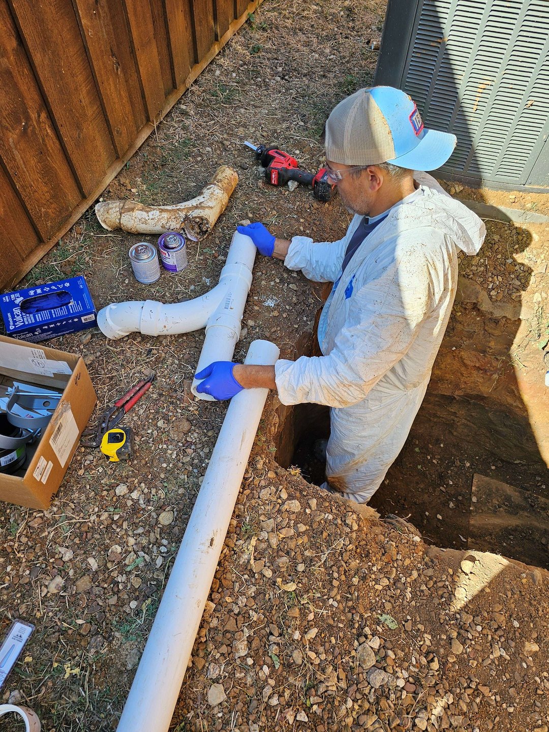 Drain Repair Under Slab in Highland Village